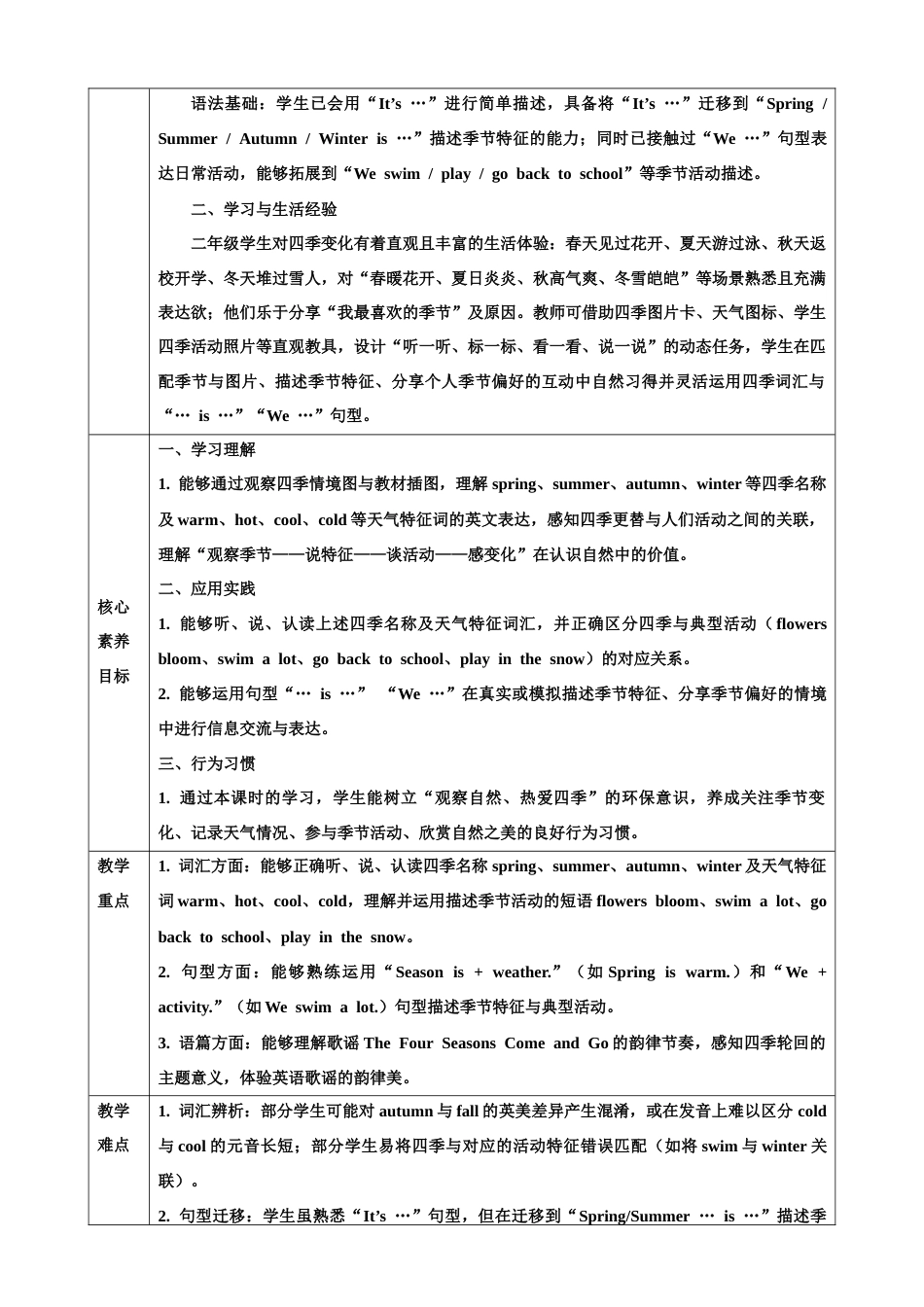 北京版（2024）英语二年级下册全册教案教学设计（第二套）.docx_第3页