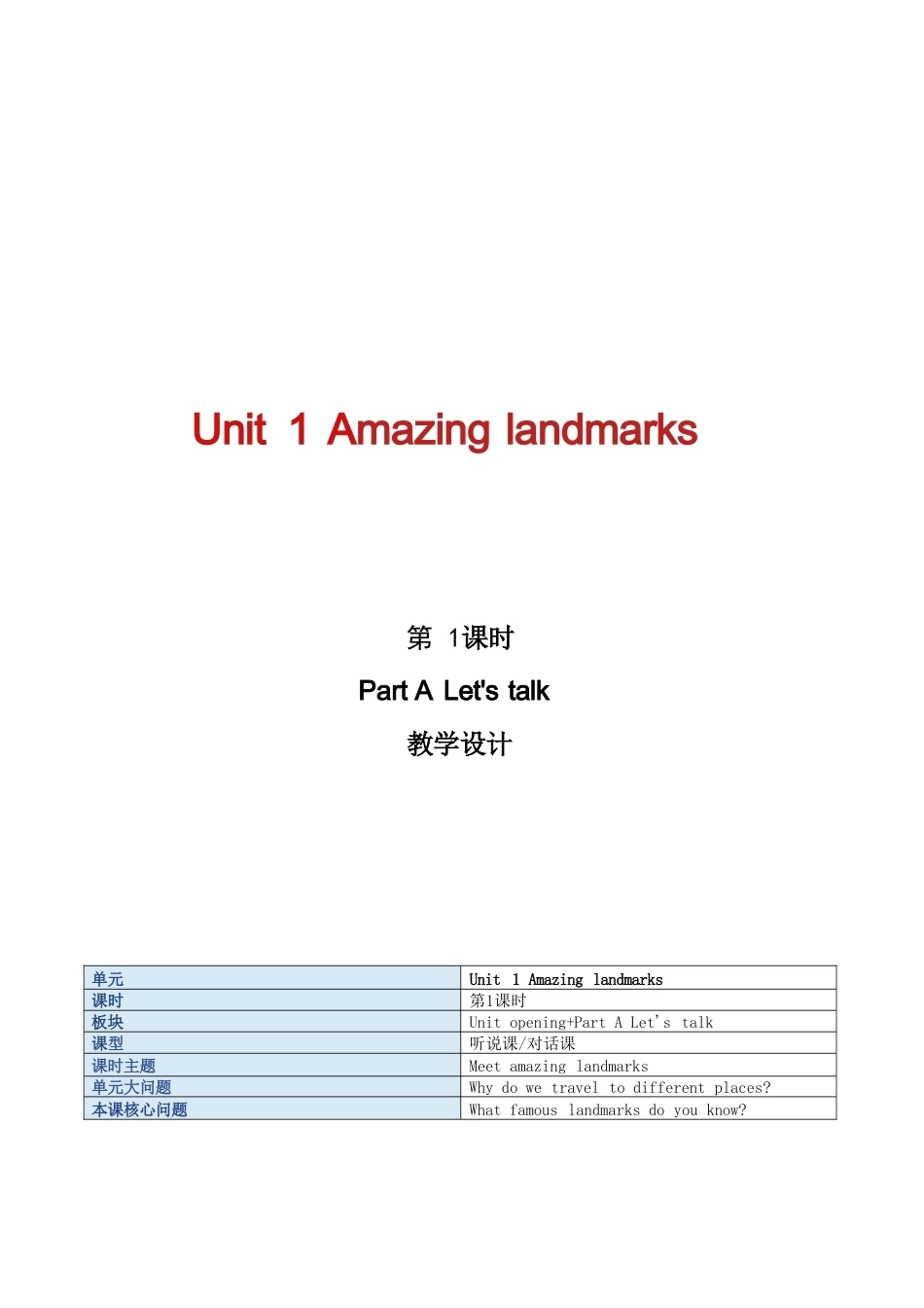 人教版PEP（2026秋新版）小学英语六年级上册全册教案教学设计合集.doc_第2页