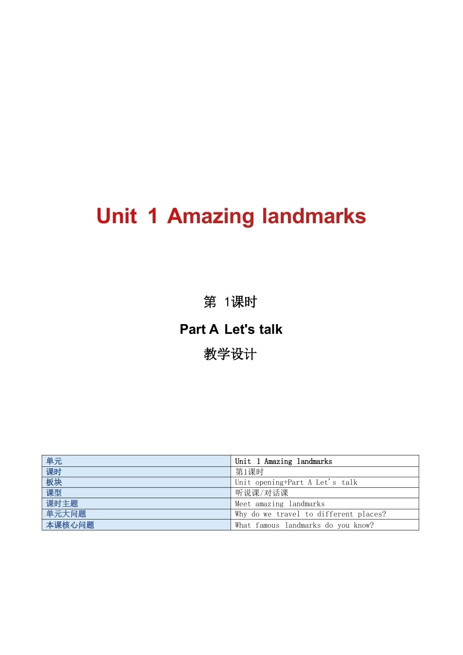人教版PEP（2026秋新版）小学英语六年级上册全册教案教学设计合集.pdf_第2页