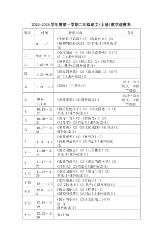 2026年课件-【新教材】学年统编版（2024）语文二年级上册全册教案（教学设计）合集.docx