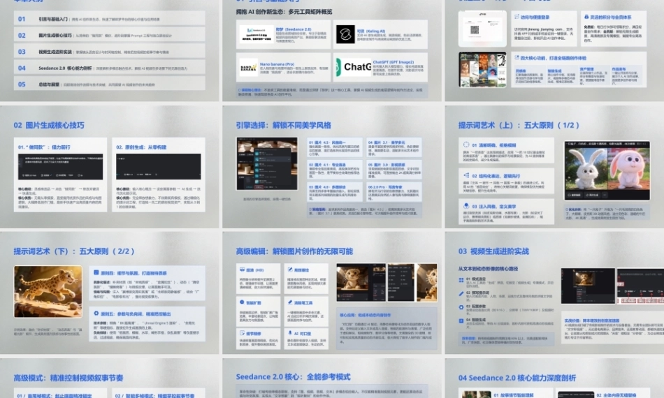 AI影视工作流（短剧、漫剧与微电影从制作到变现）：AI视频创作新纪元-即梦Seedance 2.0深度解析PPT教学课件.pptx