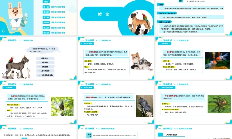 宠物饲养管理：绪论PPT教学课件.pptx