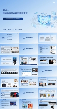 跨境电商视觉设计（AI赋能版）：跨境电商平台视觉设计规范PPT教学课件.pptx