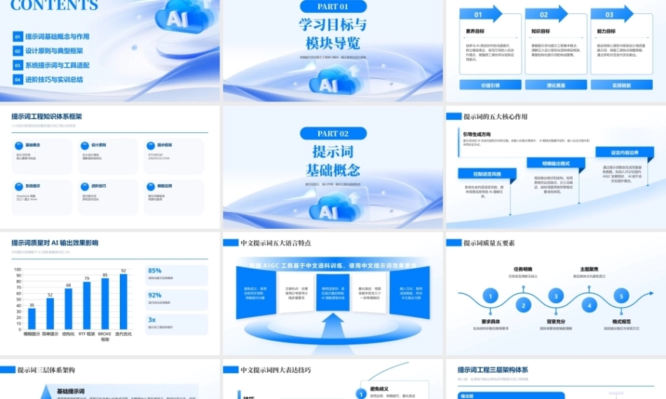 人工智能-AIGC基础与应用(第二版）：AIGC提示词与提示工程PPT教学课件.pptx