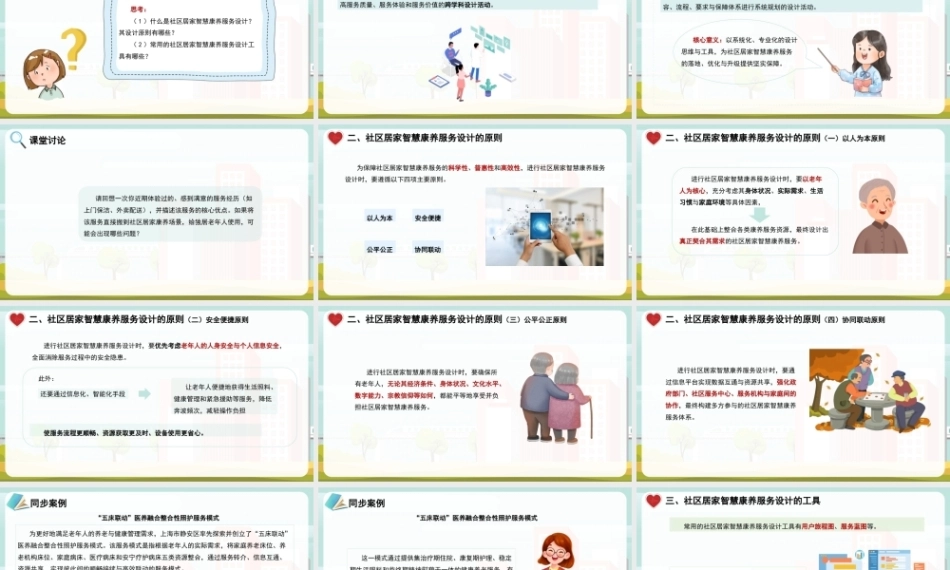 社区居家智慧康养管理：社区居家智慧康养服务设计PPT教学课件.pptx