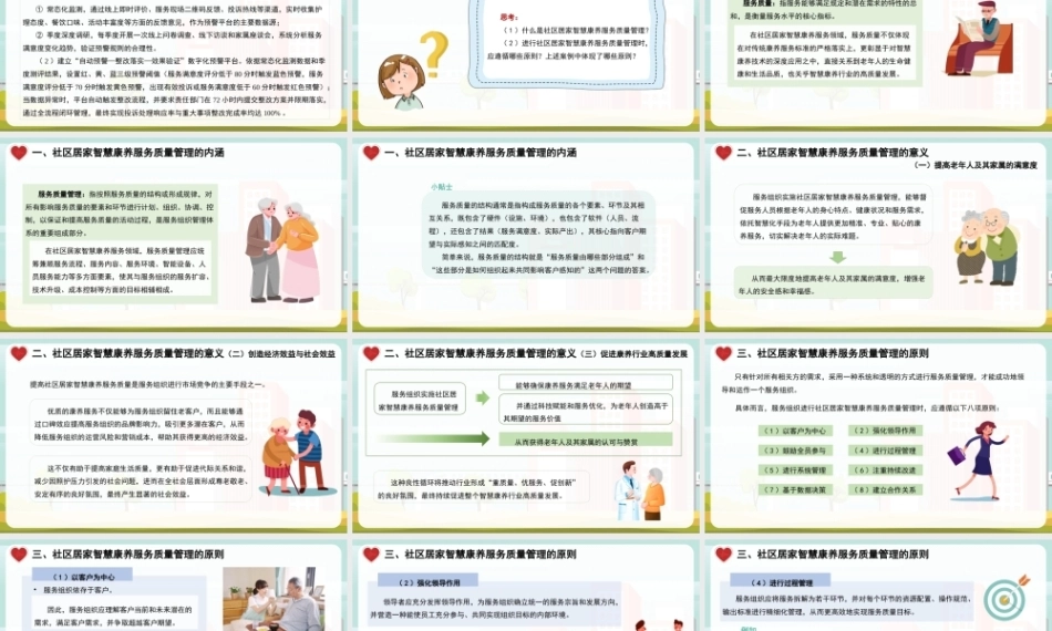 社区居家智慧康养管理：社区居家智慧康养服务质量管理PPT教学课件.pptx