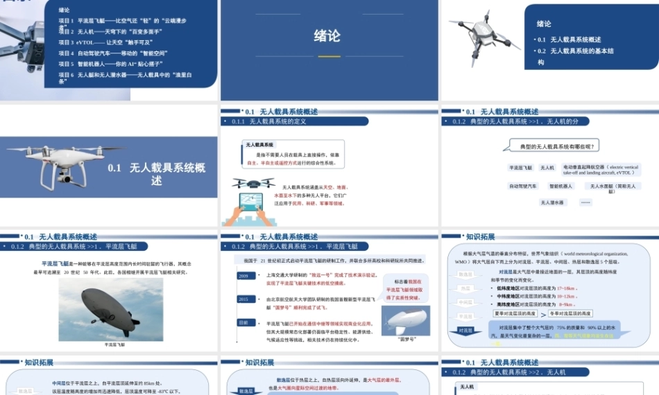 无人载具系统概论：绪论PPT教学课件.pptx
