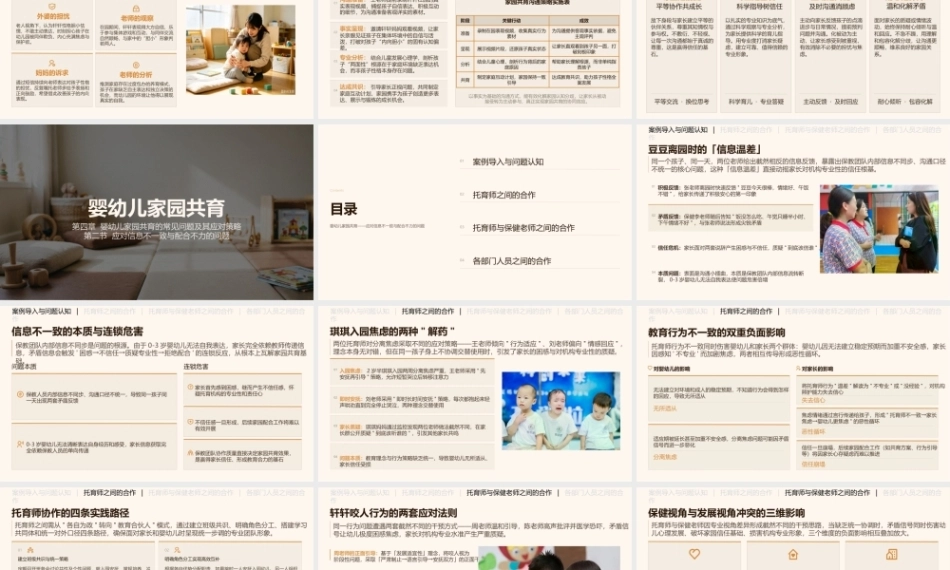 婴幼儿家园共育：婴幼儿家园共育的常见问题及其应对策略PPT教学课件.pptx