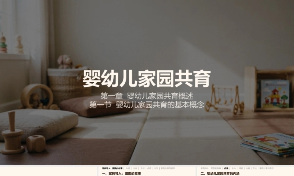 婴幼儿家园共育：婴幼儿家园共育概述PPT教学课件.pptx
