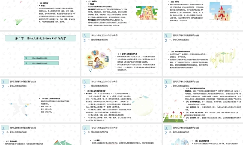 婴幼儿教育学（第二版）：婴幼儿保教活动PPT教学课件.pptx
