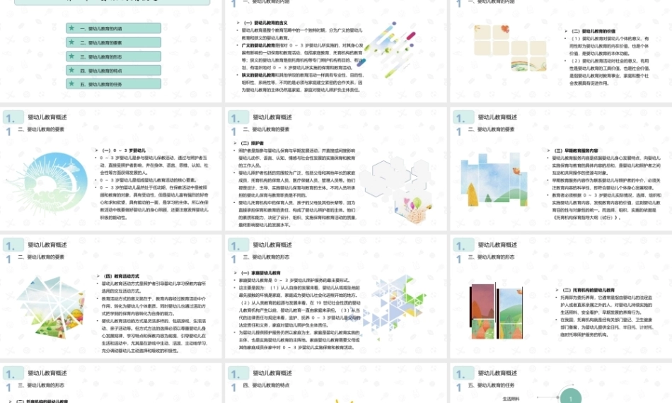 婴幼儿教育学（第二版）：婴幼儿教育PPT教学课件.pptx