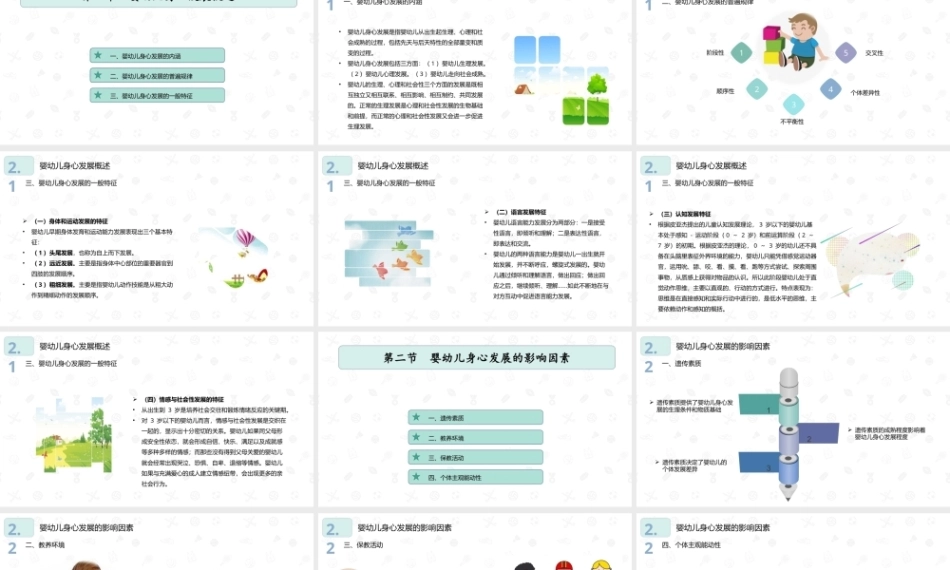婴幼儿教育学（第二版）：婴幼儿身心发展PPT教学课件.pptx