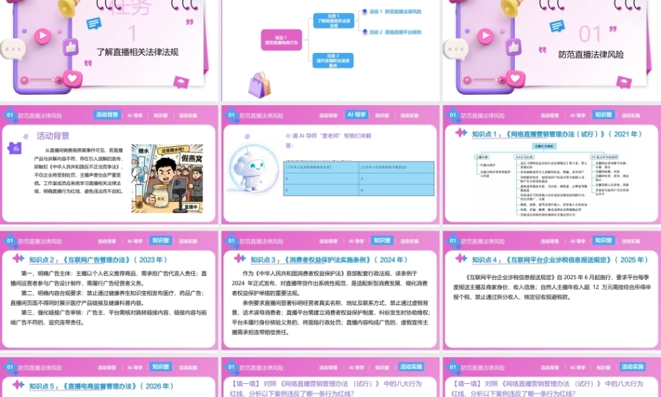 直播电商基础（第3版中职）：规范直播电商行为PPT教学课件.pptx