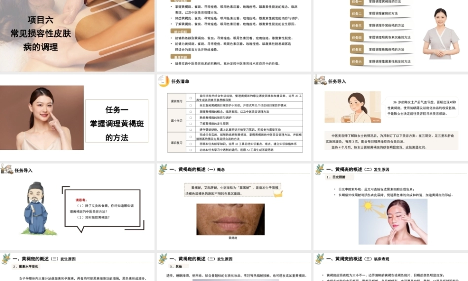 中医美容技术：常见损容性皮肤病的调理PPT教学课件.pptx