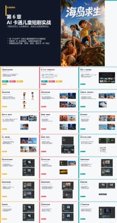 AI影视工作流（短剧、漫剧与微电影从制作到变现）：AI卡通儿童短剧_海岛求生PPT教学课件.pptx