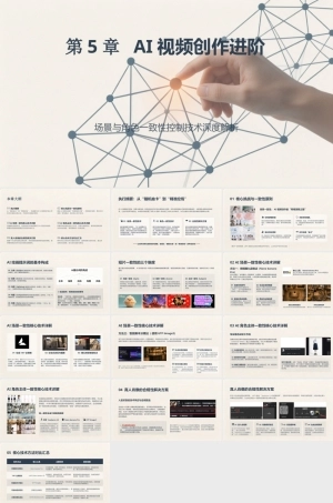 AI影视工作流（短剧、漫剧与微电影从制作到变现）：AI视频创作进阶-场景与角色一致性控制技术深度解析PPT教学课件.pptx
