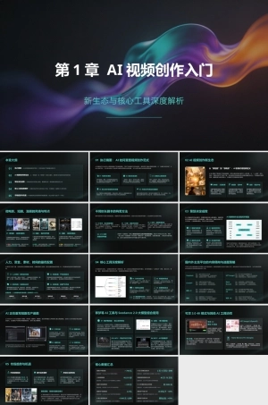 AI影视工作流（短剧、漫剧与微电影从制作到变现）：AI视频创作入门-新生态与核心工具深度解析PPT教学课件.pptx