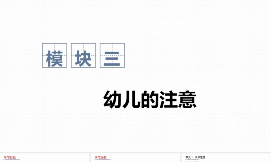 幼儿发展心理基础：幼儿的注意PPT教学课件.pptx