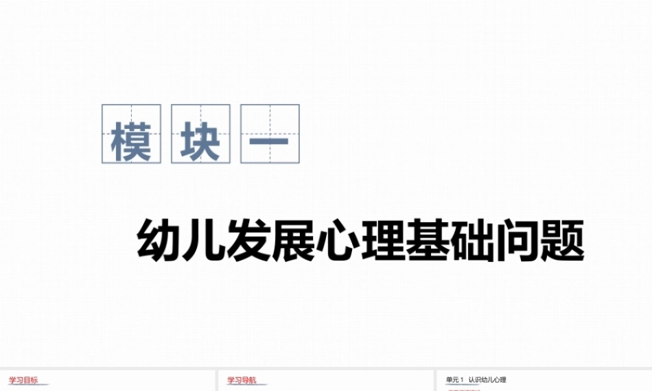 幼儿发展心理基础：幼儿发展心理基础问题PPT教学课件.pptx