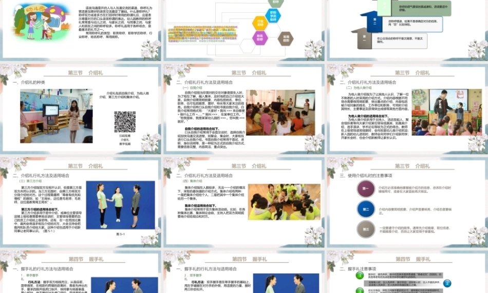 幼儿园教师礼仪(国规)：彬彬有礼从见面礼开始PPT教学课件.pptx