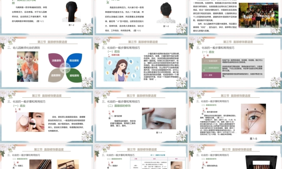 幼儿园教师礼仪(国规)：幼儿园教师仪容礼仪PPT教学课件.pptx