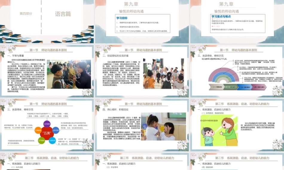 幼儿园教师礼仪(国规)：愉悦的师幼沟通PPT教学课件.pptx