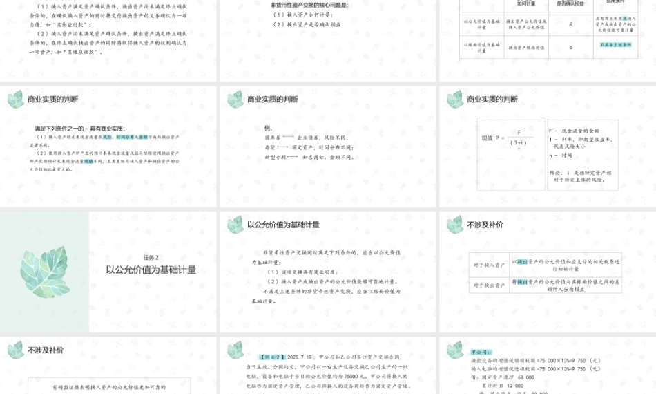 财务会计2（第11版）：非货币性资产交换会计PPT教学课件.pptx