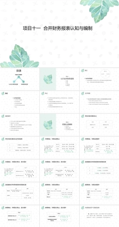 财务会计2（第11版）：合并财务报表认知与编制PPT教学课件.pptx