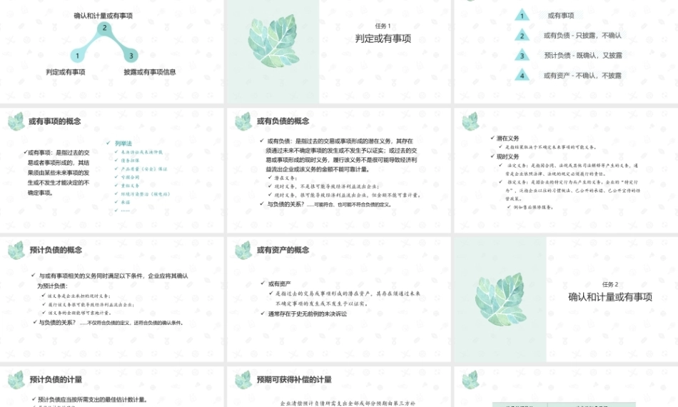 财务会计2（第11版）：或有事项会计PPT教学课件.pptx