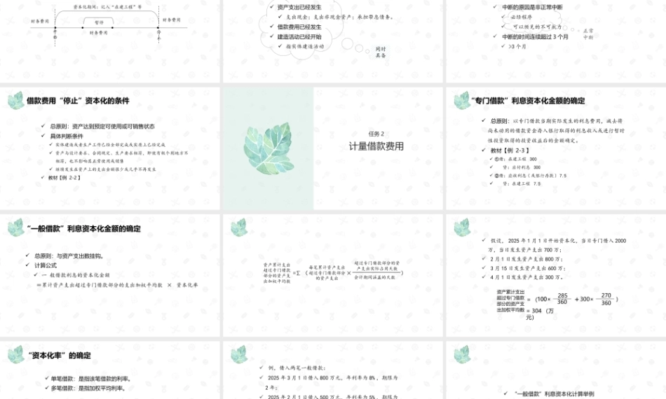财务会计2（第11版）：借款费用会计PPT教学课件.pptx