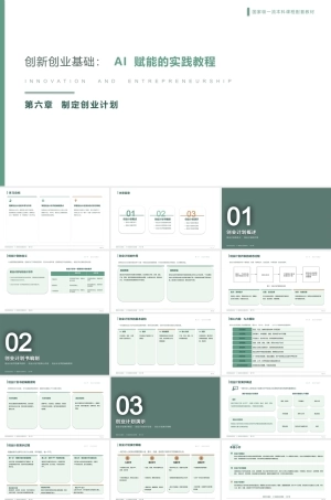 创新创业基础-AI赋能的实践教程：制定创业计划PPT教学课件.pptx