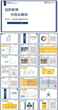 创新教育与创业基础（AI+微课版第3版)：创业团队融通优势互补PPT教学课件.pptx