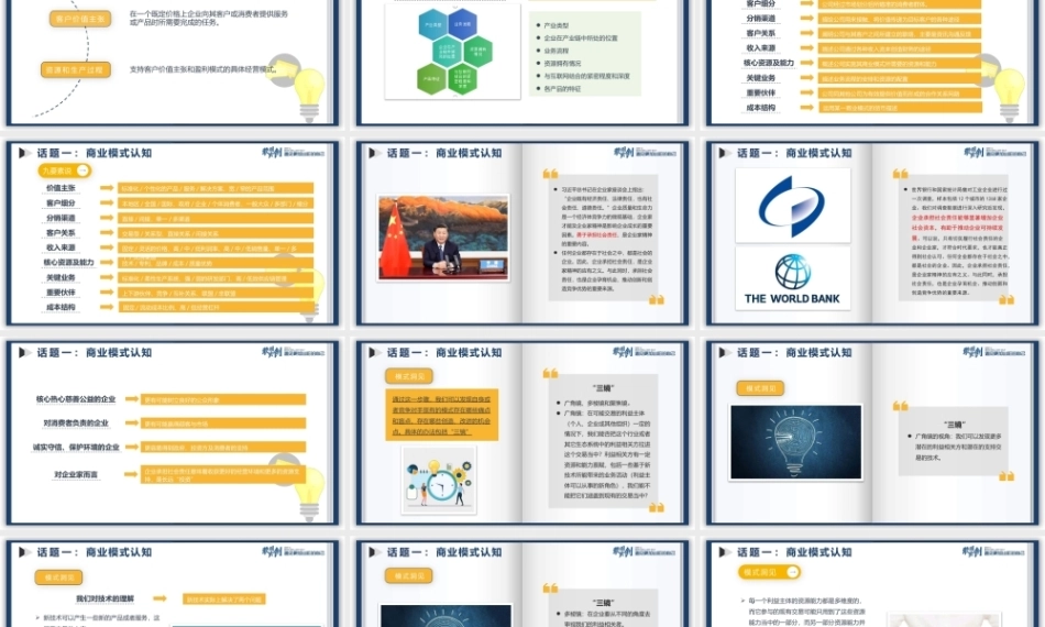 创新教育与创业基础（AI+微课版第3版)：商业模式呈现价值传递PPT教学课件.pptx