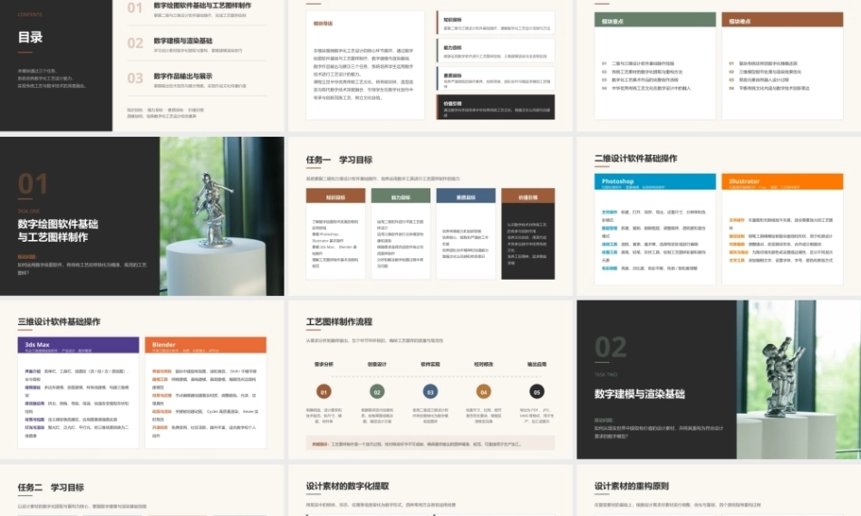工艺美术设计：数字化工艺设计表现PPT教学课件.pptx