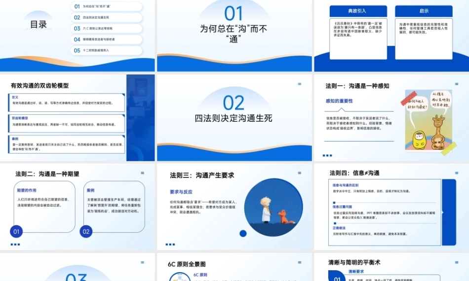 沟通技巧：沟通原则与障碍PPT教学课件.pptx