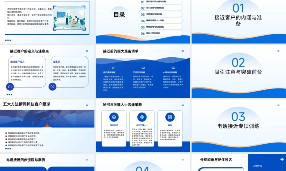 沟通技巧：接近客户技巧PPT教学课件.pptx