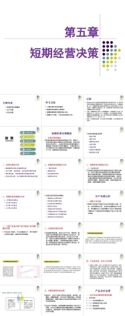 管理会计：短期经营决策PPT教学课件.pptx