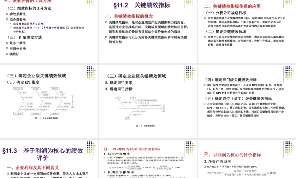 管理会计：绩效评价PPT教学课件.pptx