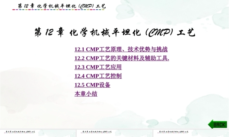 集成电路制造技术与实践：化学机械平坦化(CMP)工艺PPT教学课件.pptx