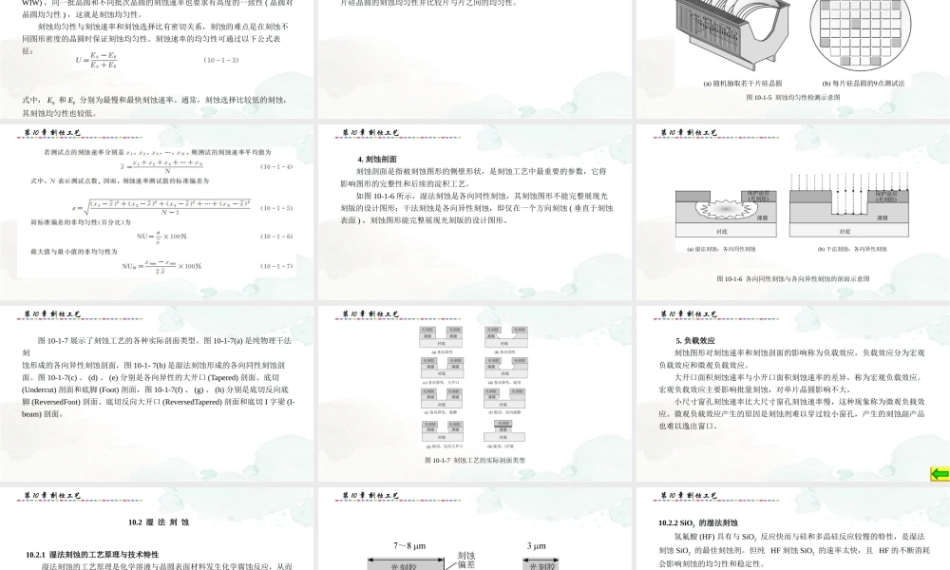 集成电路制造技术与实践：刻蚀工艺PPT教学课件.pptx