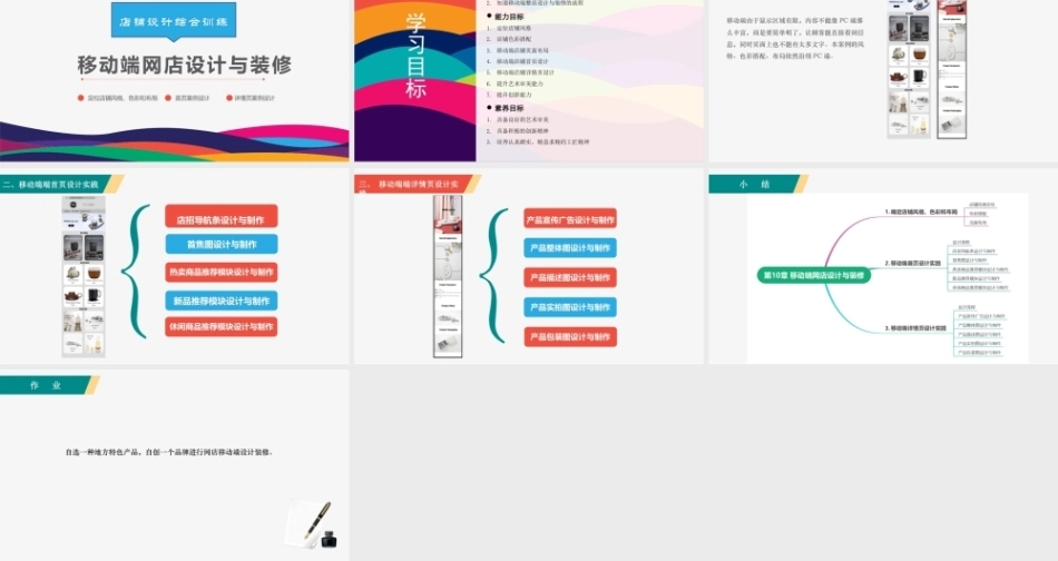 跨境电商网店设计与装修：移动端网店设计与装修PPT教学课件.pptx