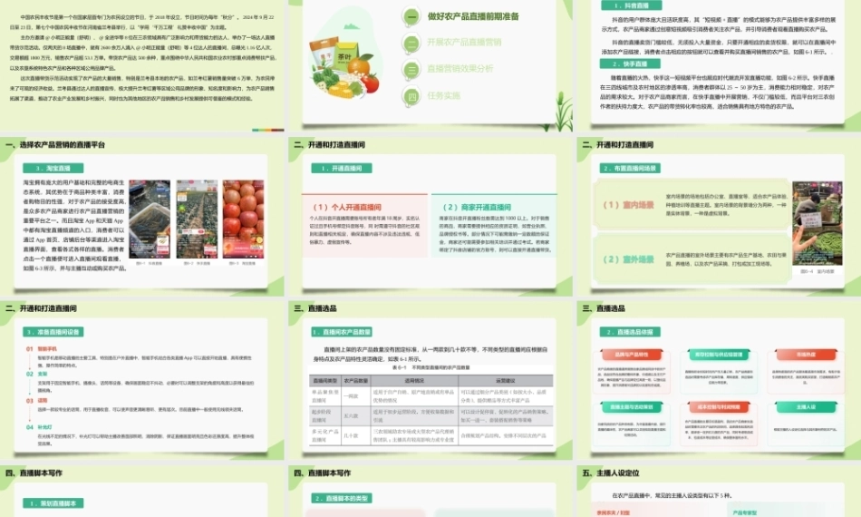 农产品电商营销与运营（AI+慕课版第2版）：农产品直播营销与运营PPT教学课件.pptx