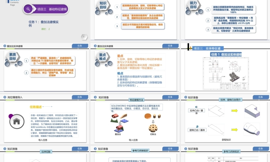三维数字化设计：基础特征建模PPT教学课件.pptx