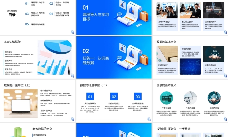 商务数据分析与应用（微课版）：商务数据认知PPT教学课件.pptx