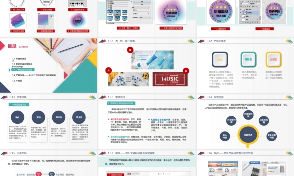 网店美工与视觉设计（AI+）：初识网店美工与视觉设计PPT教学课件.pptx
