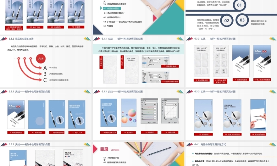 网店美工与视觉设计（AI+）：商品详情页视觉设计PPT教学课件.pptx