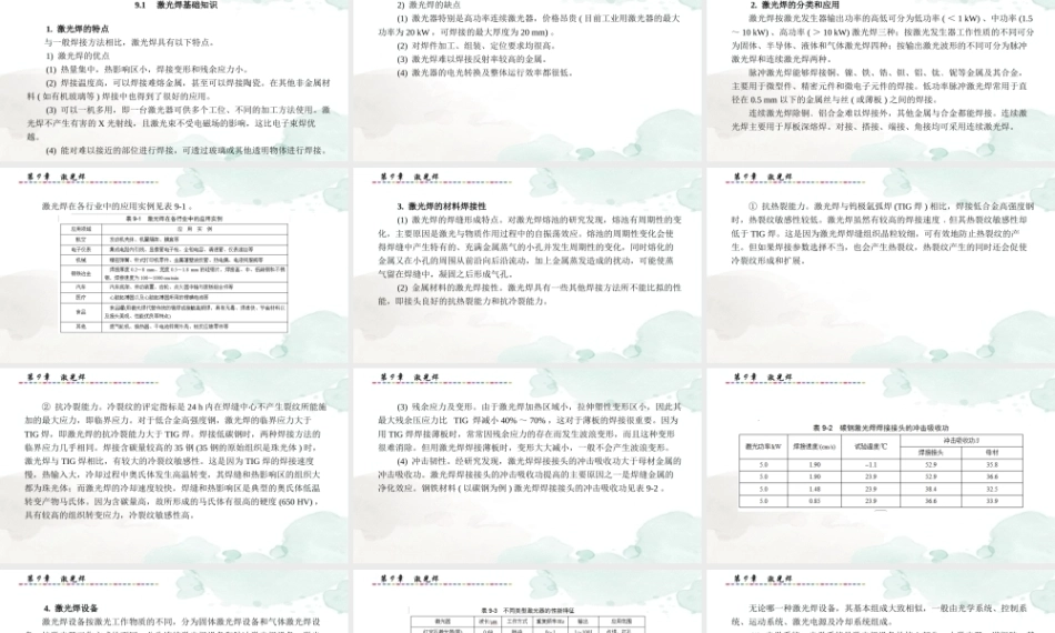 现代焊接技能实训指导：激光焊PPT教学课件.pptx