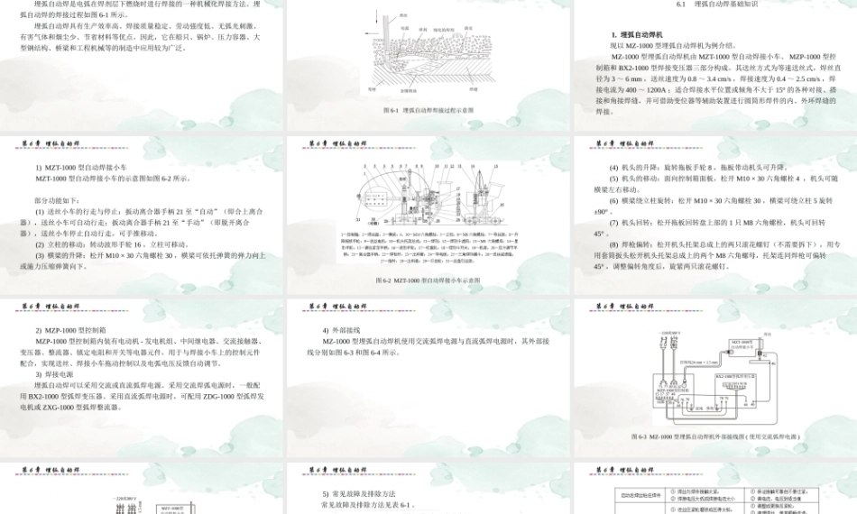 现代焊接技能实训指导：埋弧自动焊PPT教学课件.pptx
