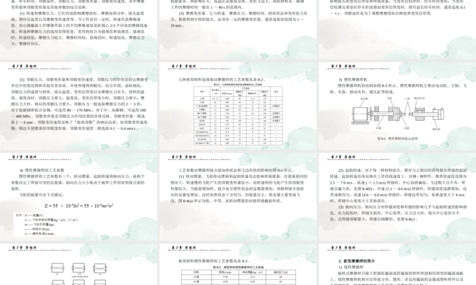 现代焊接技能实训指导：摩擦焊PPT教学课件.pptx