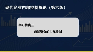 现代企业内部控制概论：运资金内部控制PPT教学课件.pptx